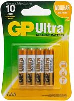 Батарейка GP 24AU LR03 AAA Ultra Alkaline  4шт.
